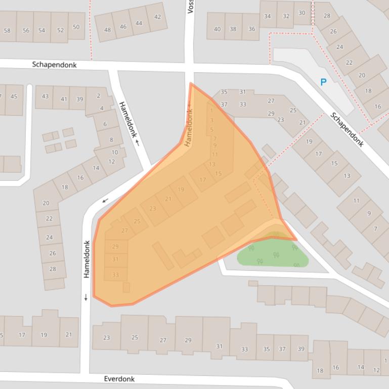 Kaart van postcodegebied 4942CK.