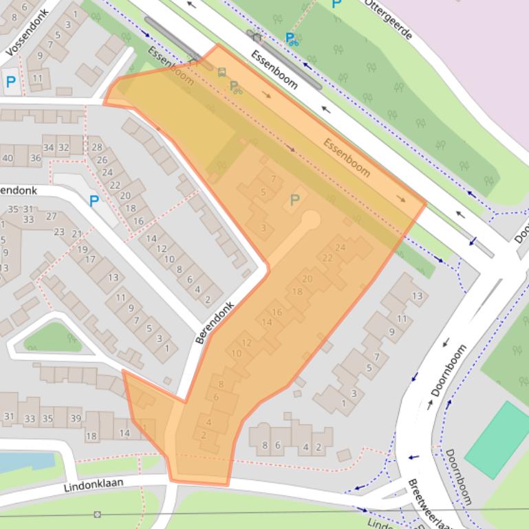 Kaart van postcodegebied 4942CP.