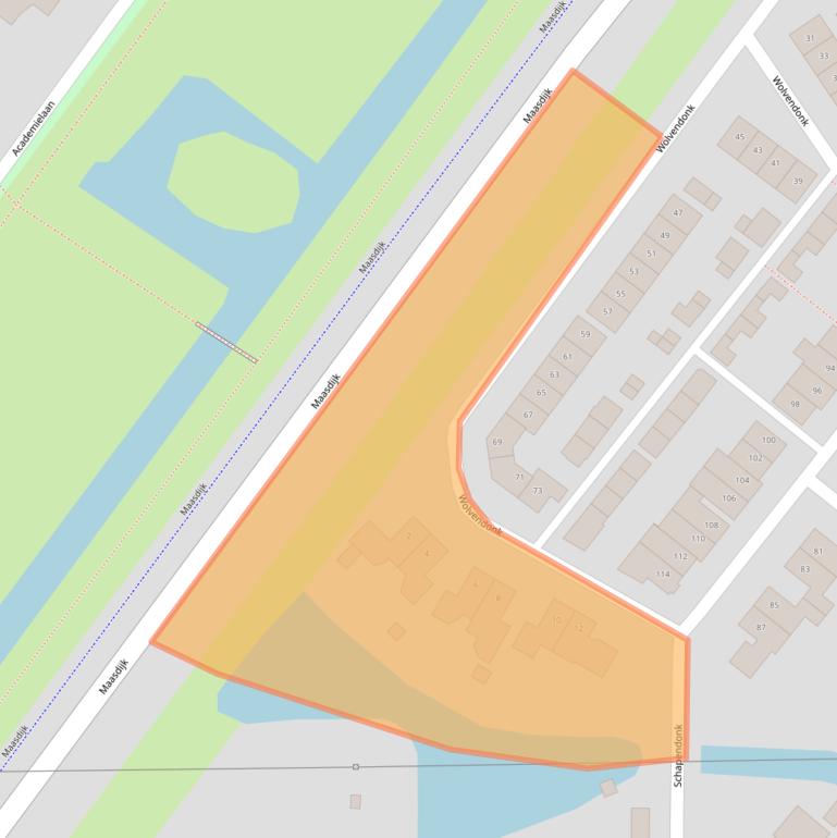 Kaart van postcodegebied 4942CR.