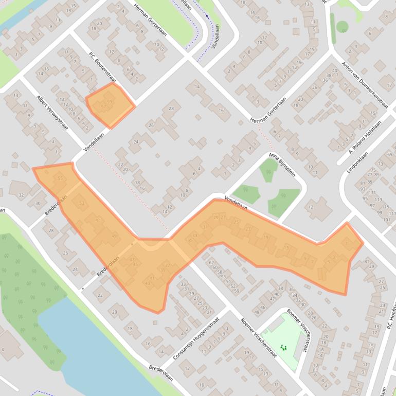 Kaart van postcodegebied 4942DB.