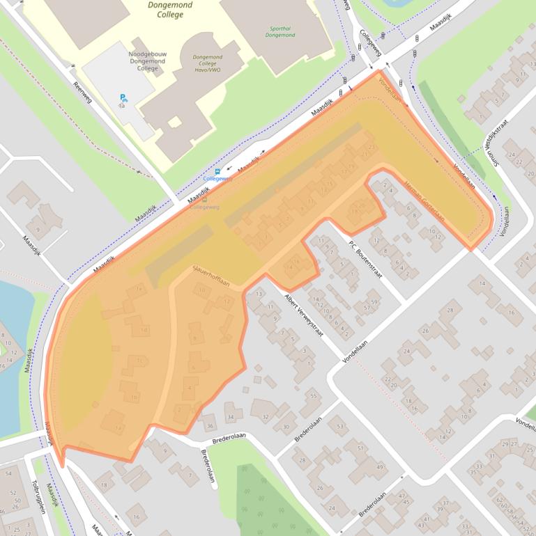 Kaart van postcodegebied 4942DK.