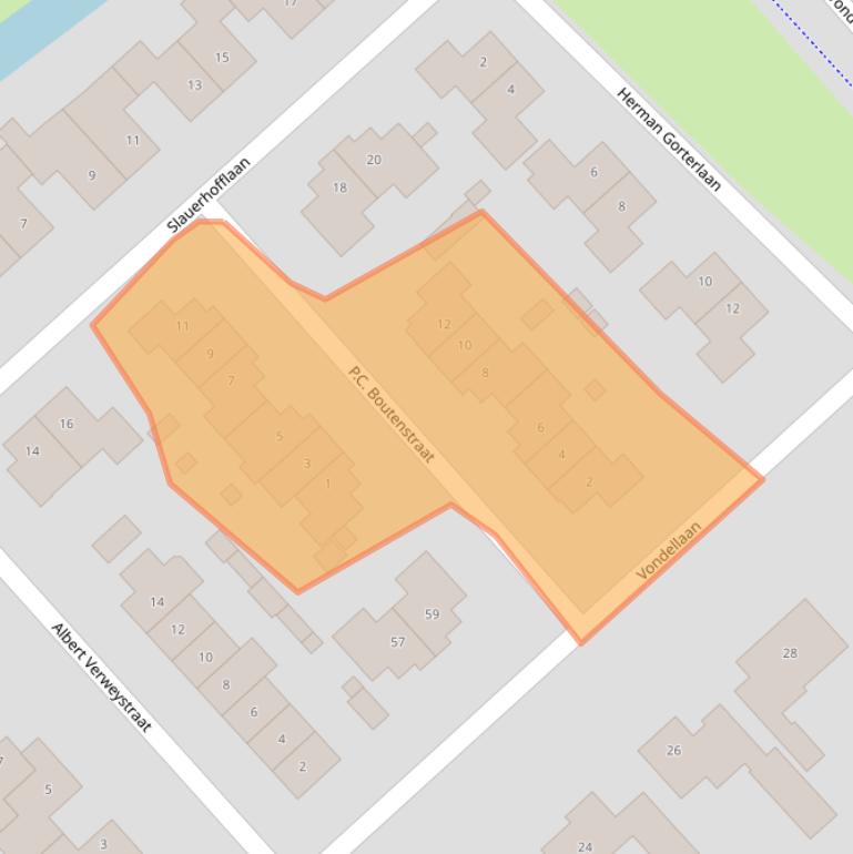 Kaart van postcodegebied 4942DN.