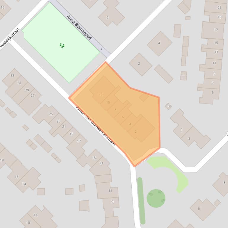 Kaart van postcodegebied 4942DP.