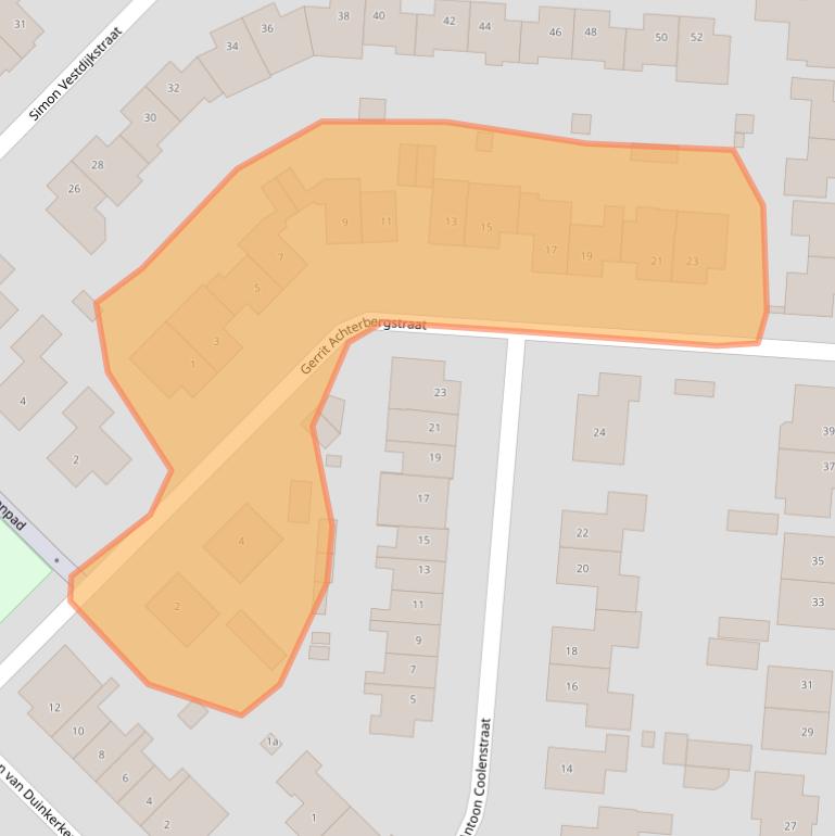 Kaart van postcodegebied 4942DS.