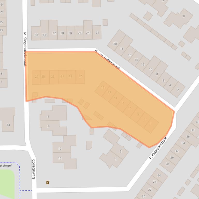 Kaart van postcodegebied 4942VE.