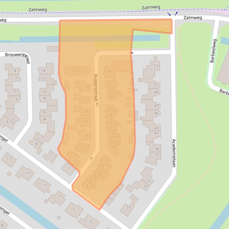Kaart van postcodegebied 4942VM.
