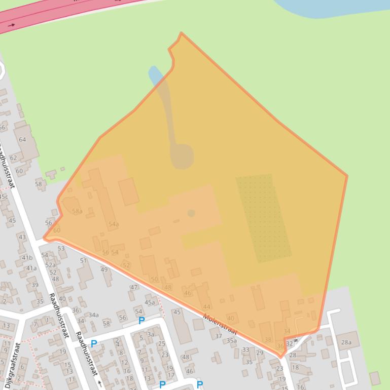 Kaart van postcodegebied 4944AD.