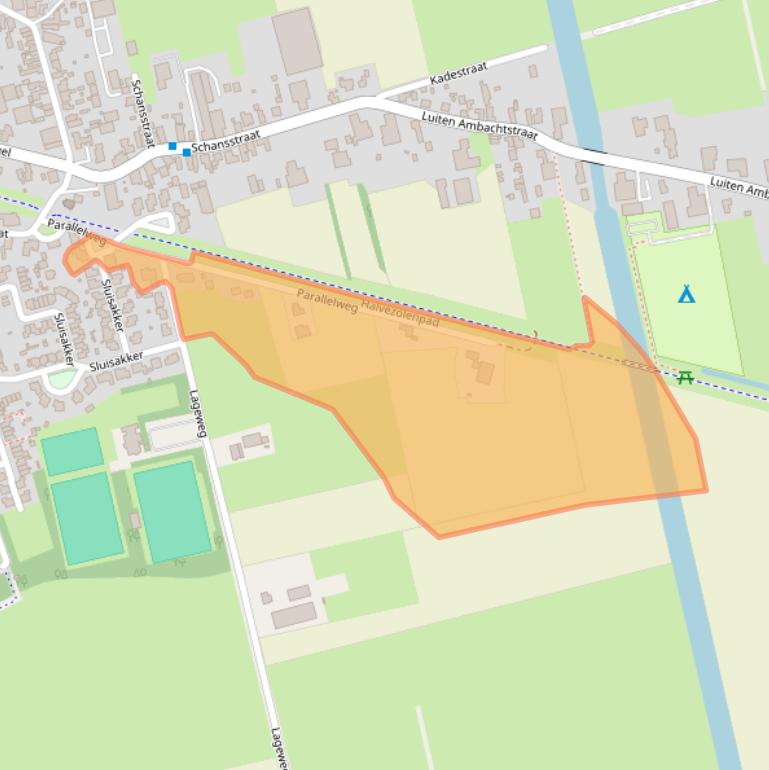 Kaart van postcodegebied 4944AP.