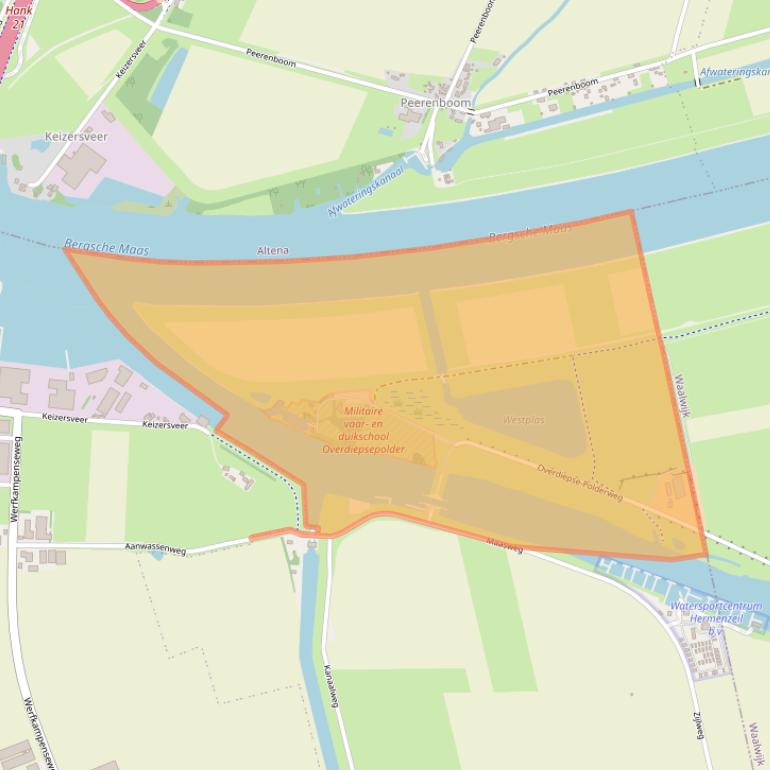 Kaart van postcodegebied 4944AW.