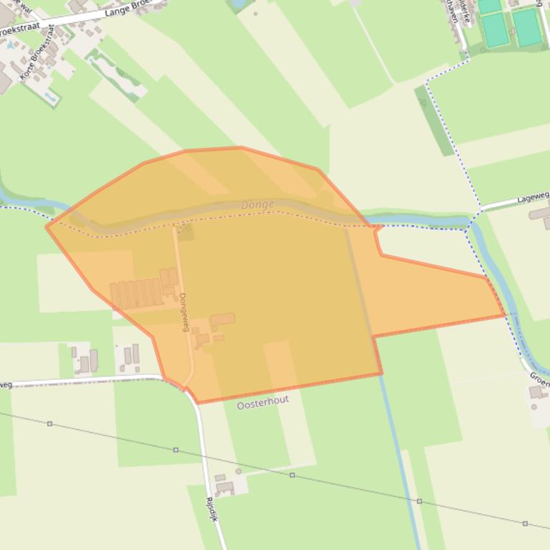 Kaart van postcodegebied 4944BA.