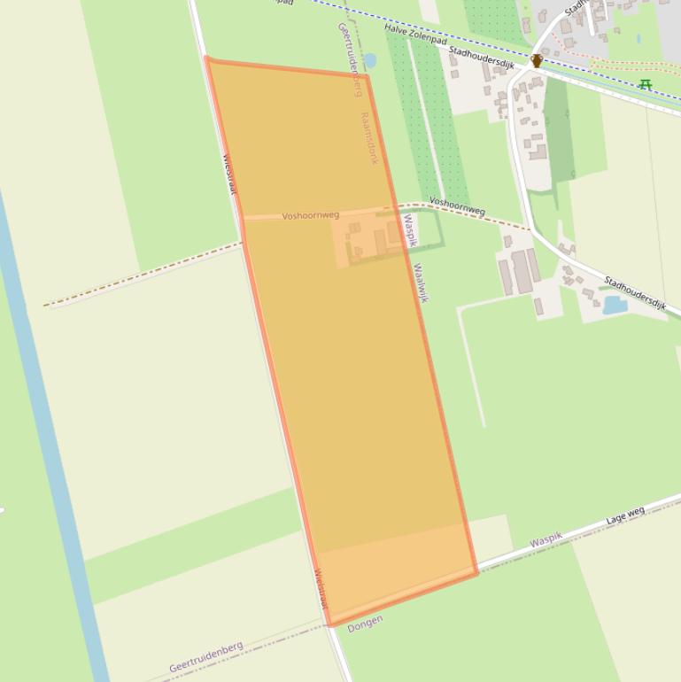 Kaart van postcodegebied 4944CA.