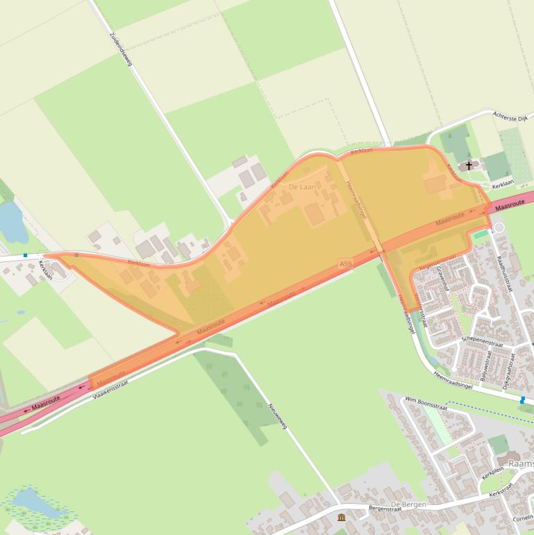 Kaart van postcodegebied 4944VA.