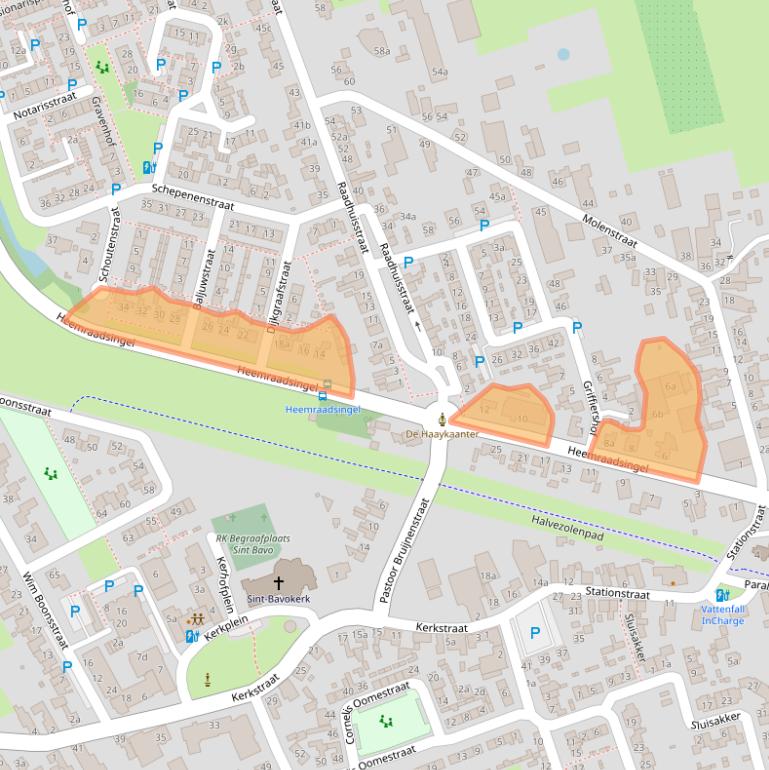 Kaart van postcodegebied 4944VD.