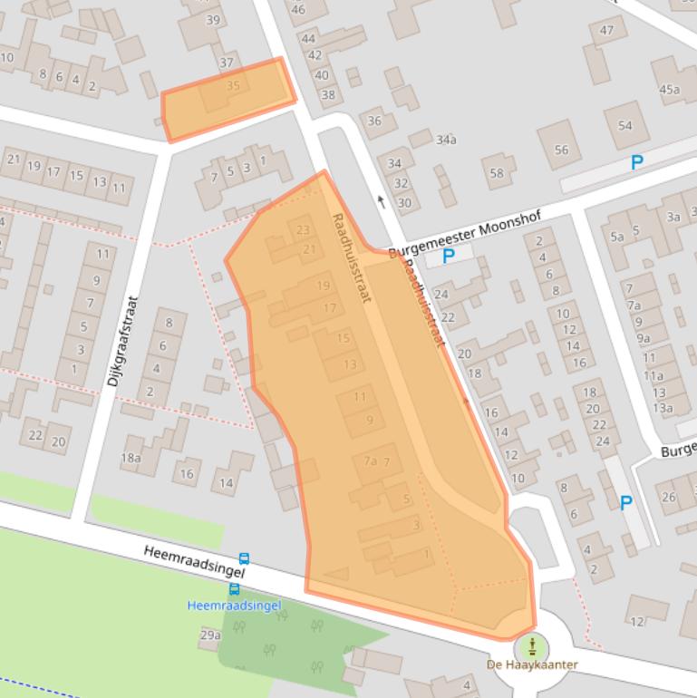 Kaart van postcodegebied 4944VE.