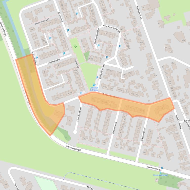 Kaart van postcodegebied 4944VP.