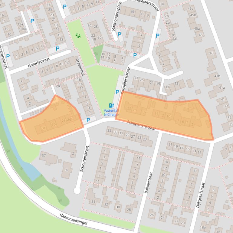 Kaart van postcodegebied 4944VR.