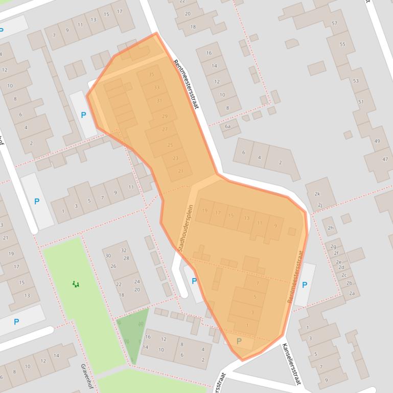 Kaart van postcodegebied 4944WB.