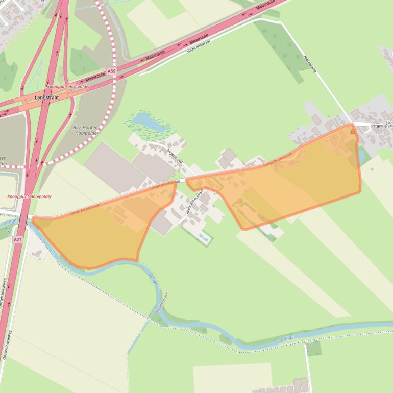 Kaart van postcodegebied 4944XH.