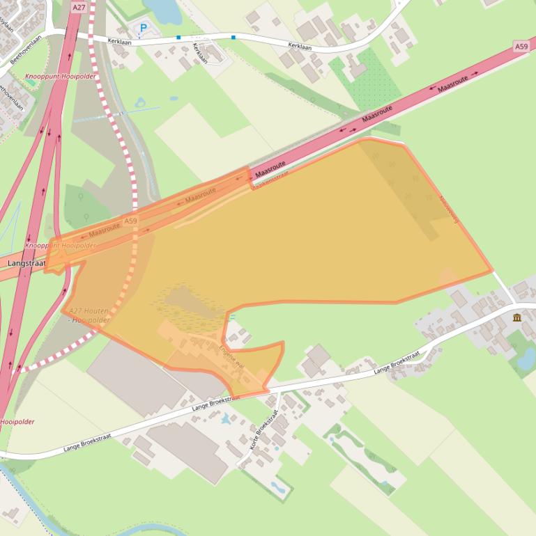 Kaart van postcodegebied 4944XK.