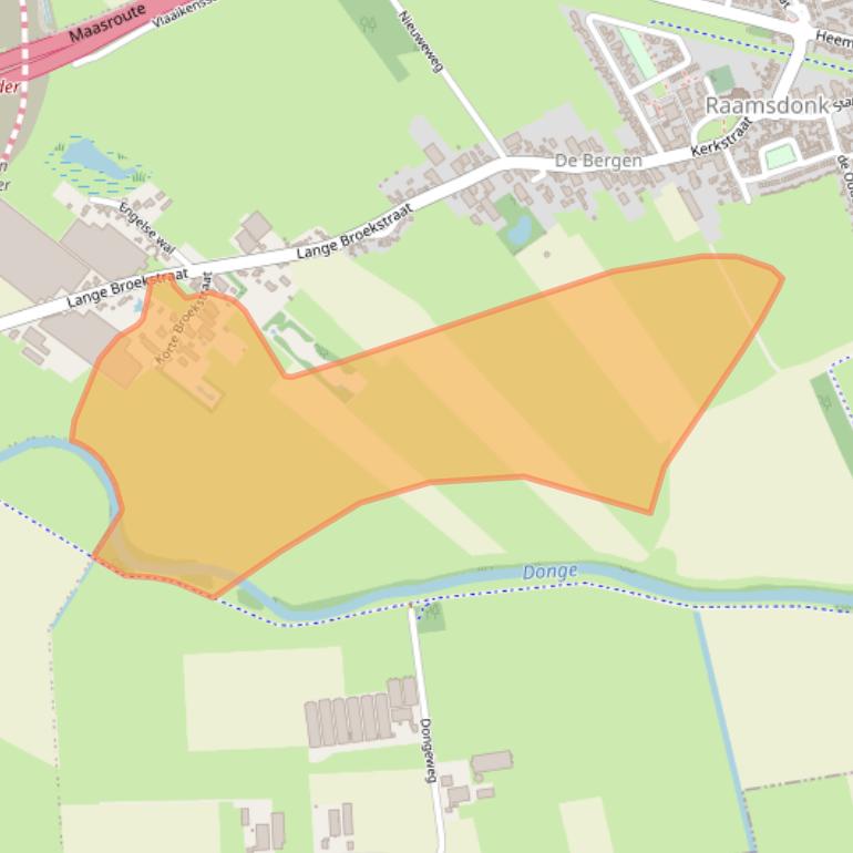 Kaart van postcodegebied 4944XM.