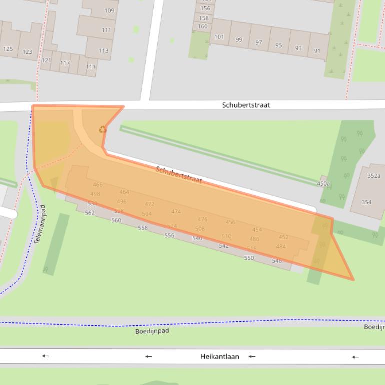 Kaart van postcodegebied 5011CR.
