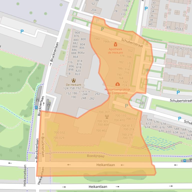 Kaart van postcodegebied 5011CW.