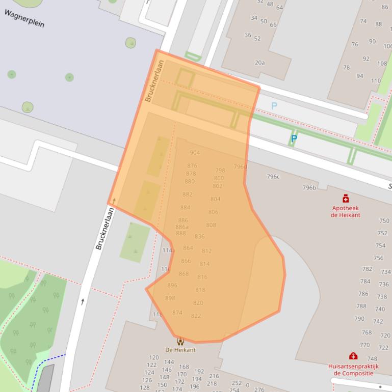 Kaart van postcodegebied 5011CX.