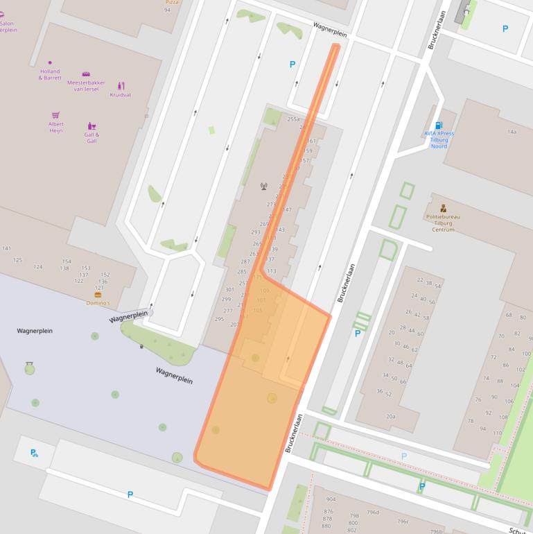 Kaart van postcodegebied 5011DJ.