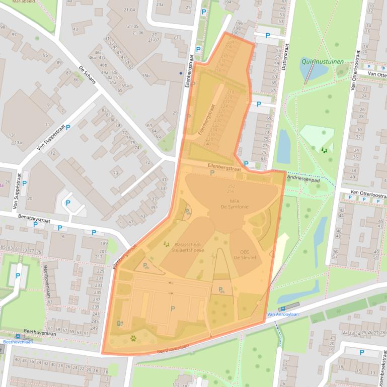 Kaart van postcodegebied 5011EC.
