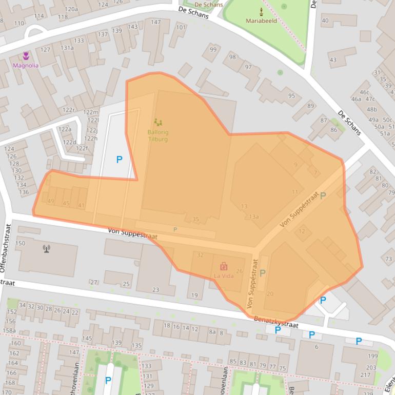 Kaart van postcodegebied 5011EE.