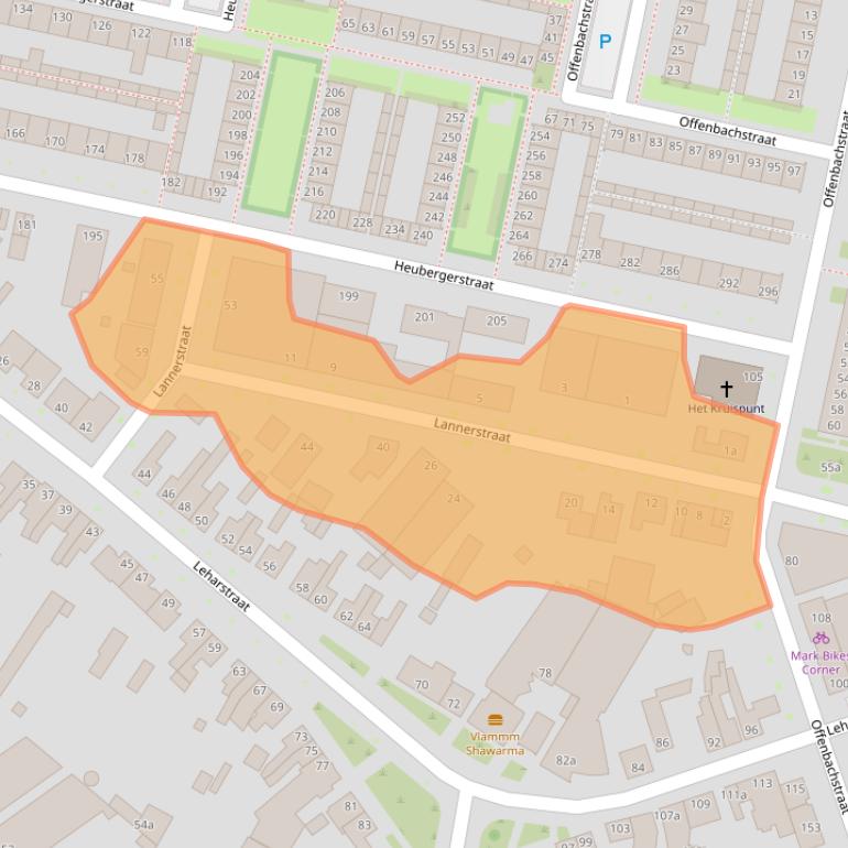 Kaart van postcodegebied 5011ET.