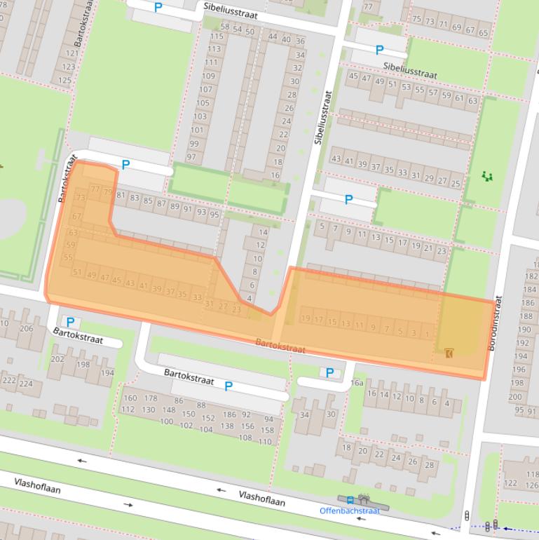 Kaart van postcodegebied 5011JA.