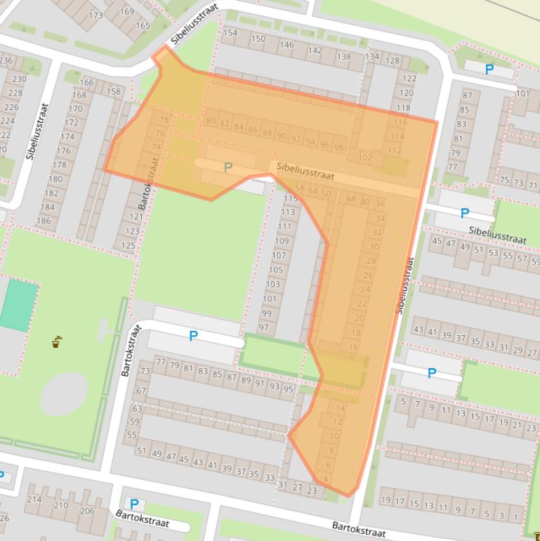 Kaart van postcodegebied 5011JS.