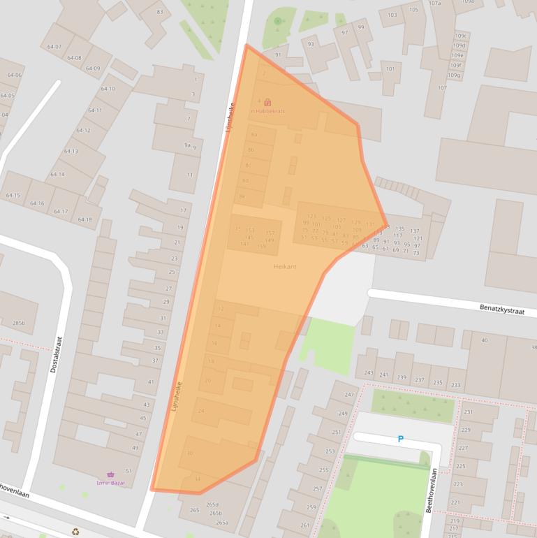 Kaart van postcodegebied 5011LC.