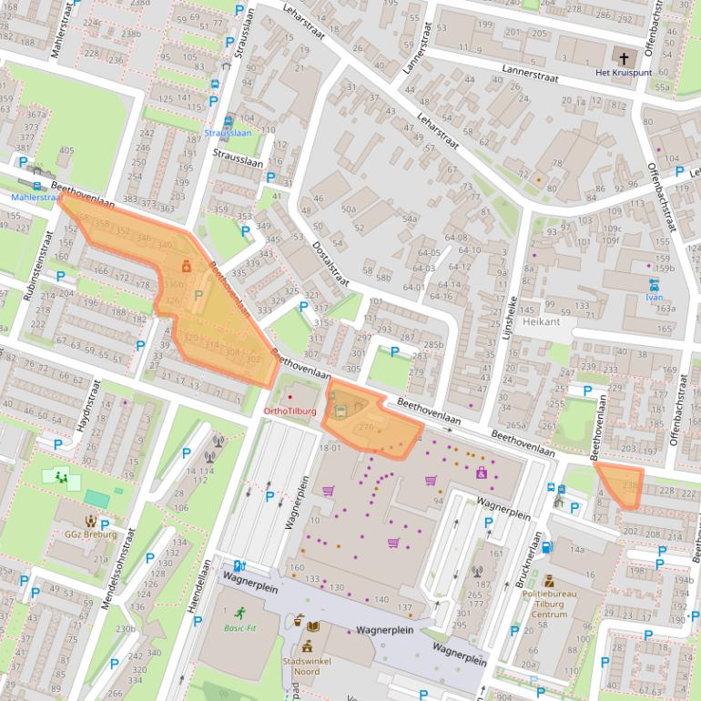 Kaart van postcodegebied 5011LN.