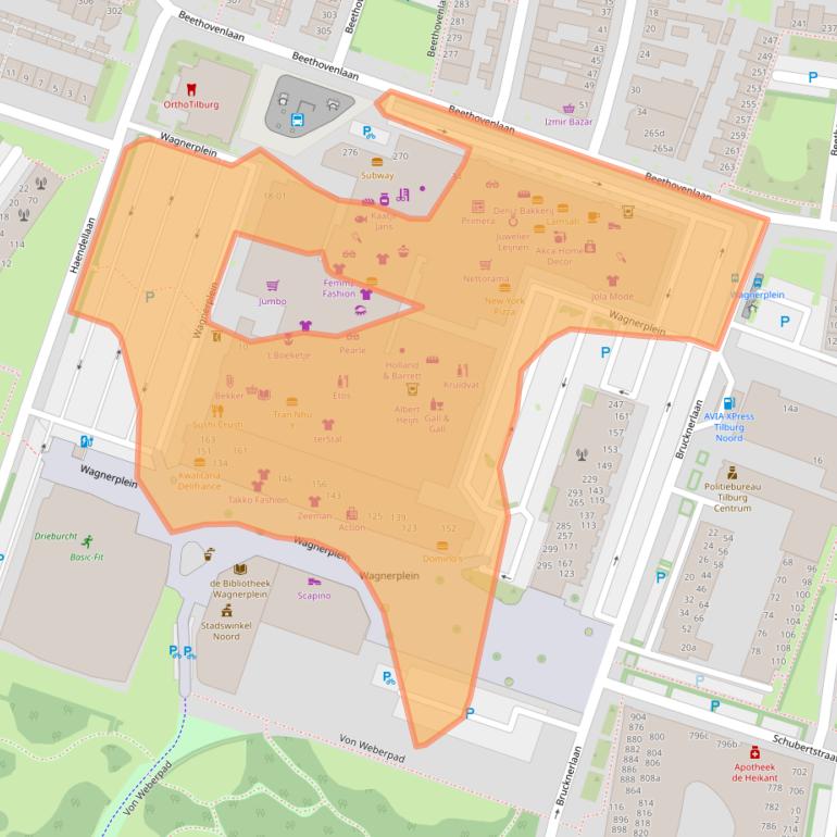 Kaart van postcodegebied 5011LR.