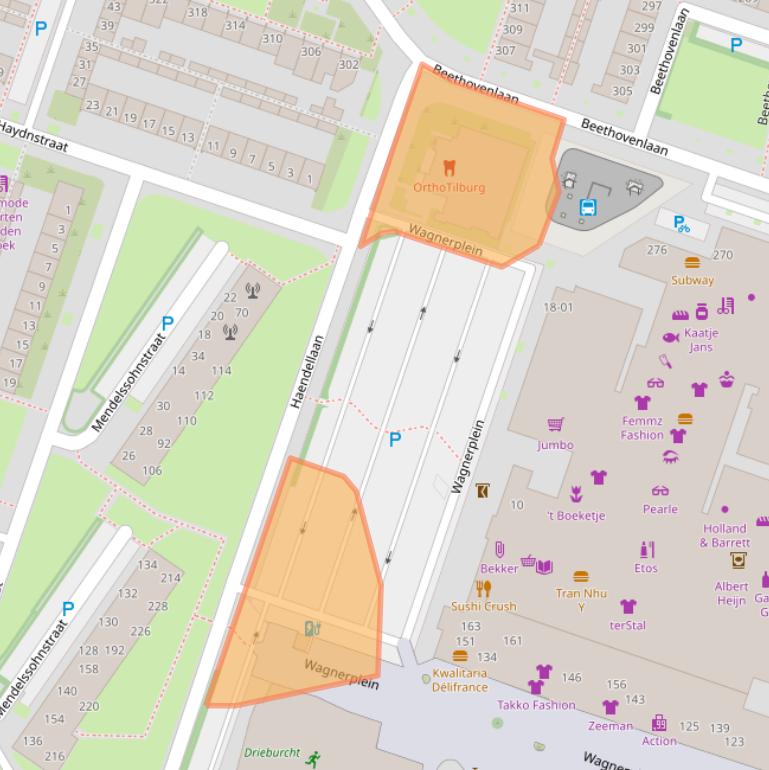 Kaart van postcodegebied 5011LS.