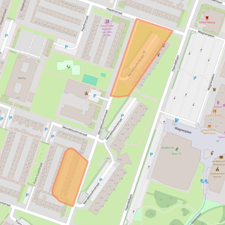 Kaart van postcodegebied 5011PB.