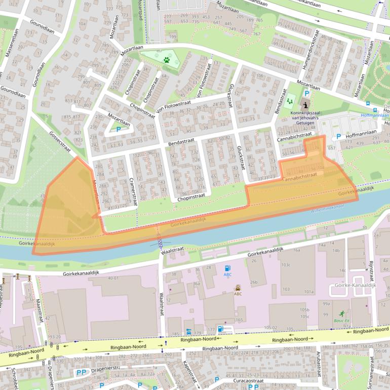 Kaart van postcodegebied 5011VD.