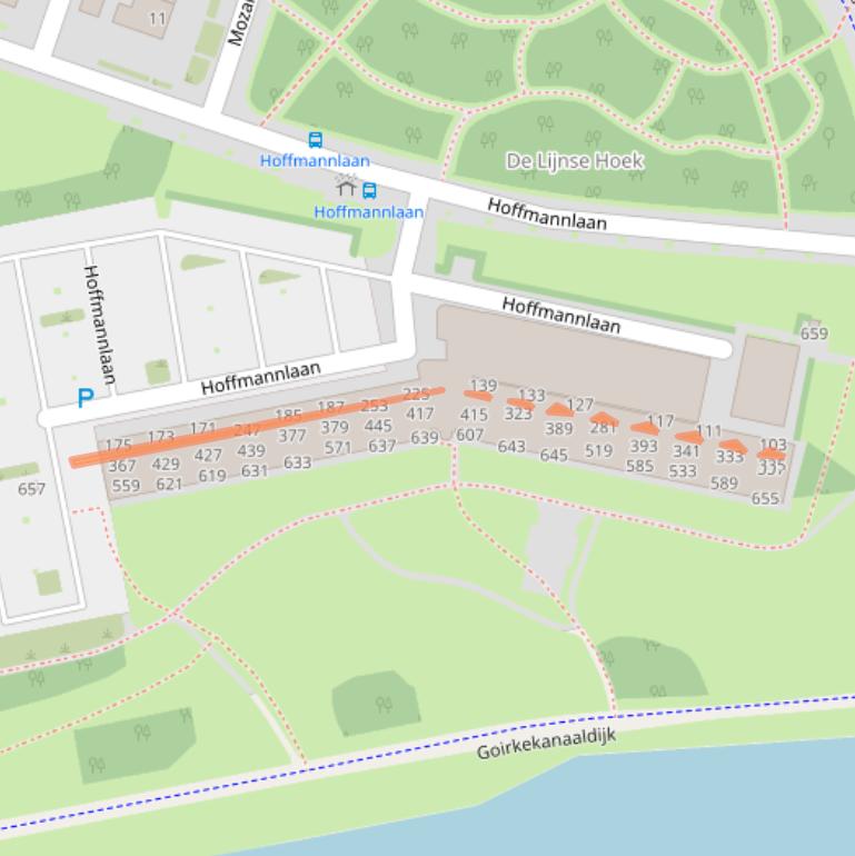 Kaart van postcodegebied 5011WC.