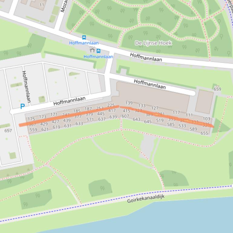 Kaart van postcodegebied 5011WE.