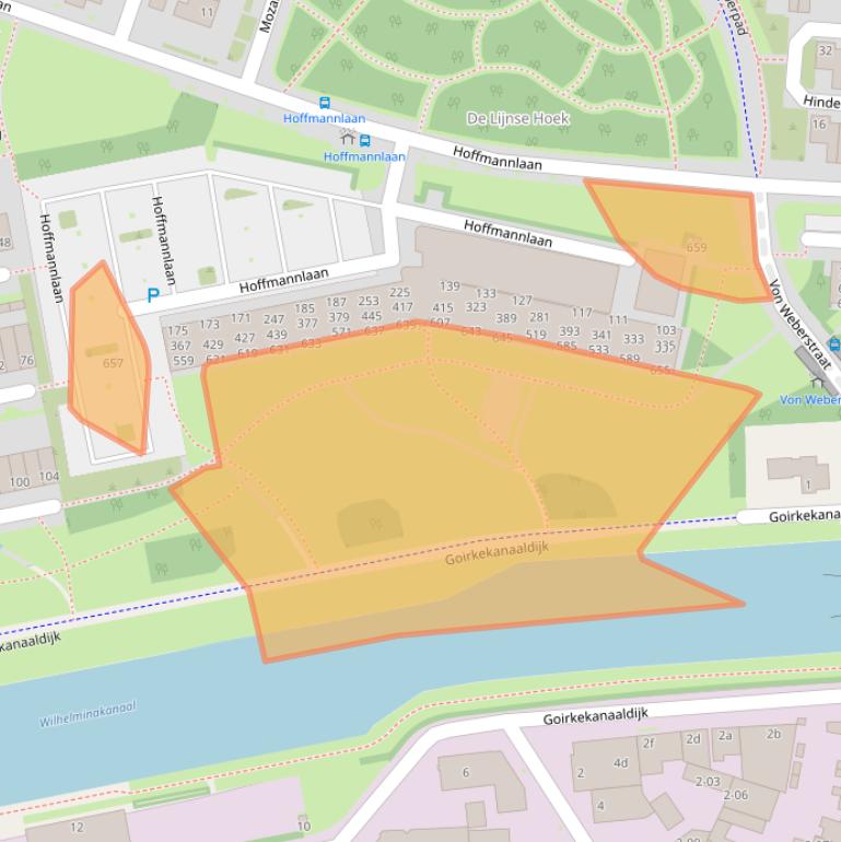 Kaart van postcodegebied 5011WP.