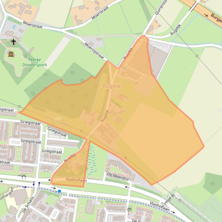 Kaart van postcodegebied 5011XA.