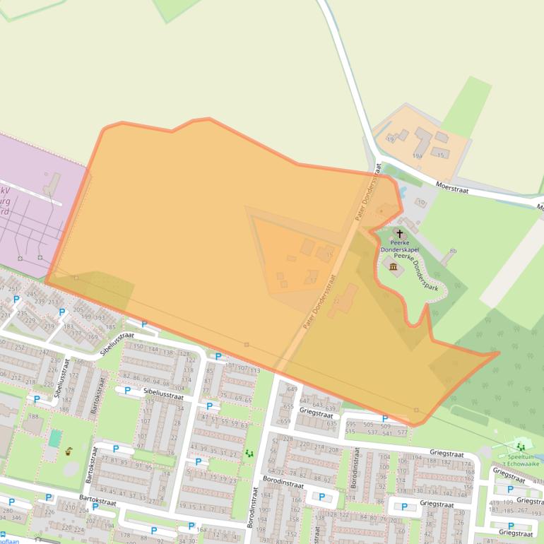 Kaart van postcodegebied 5011XG.