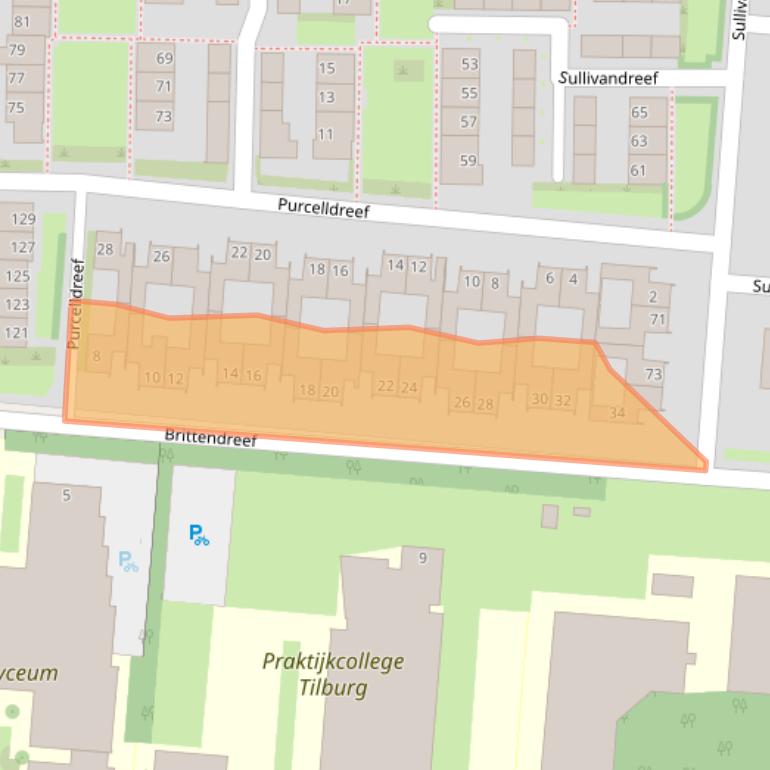 Kaart van postcodegebied 5012AG.