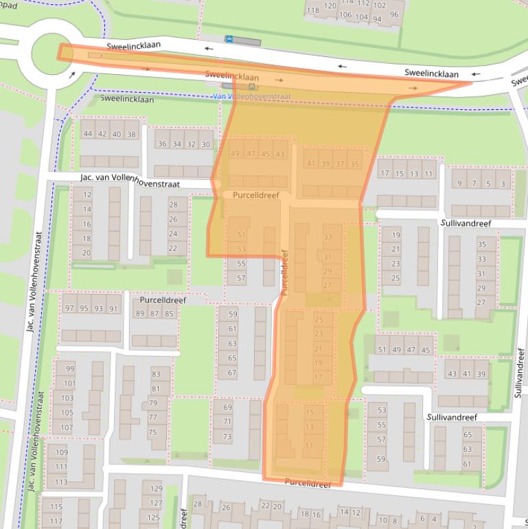 Kaart van postcodegebied 5012AH.