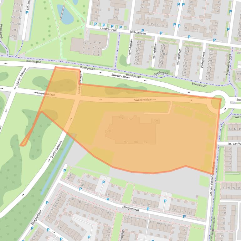 Kaart van postcodegebied 5012BK.