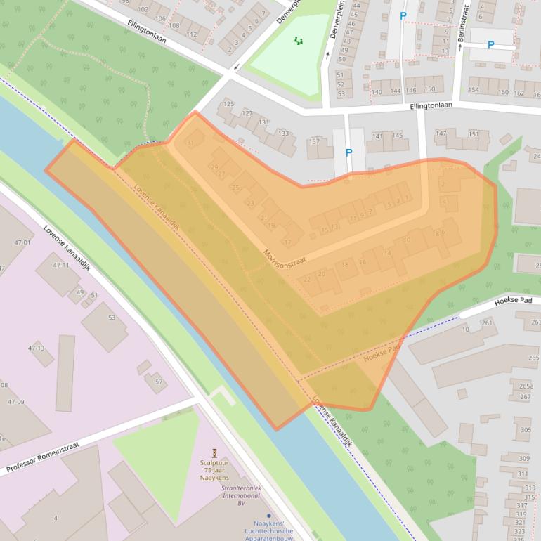 Kaart van postcodegebied 5012BL.