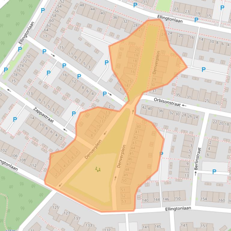 Kaart van postcodegebied 5012BN.