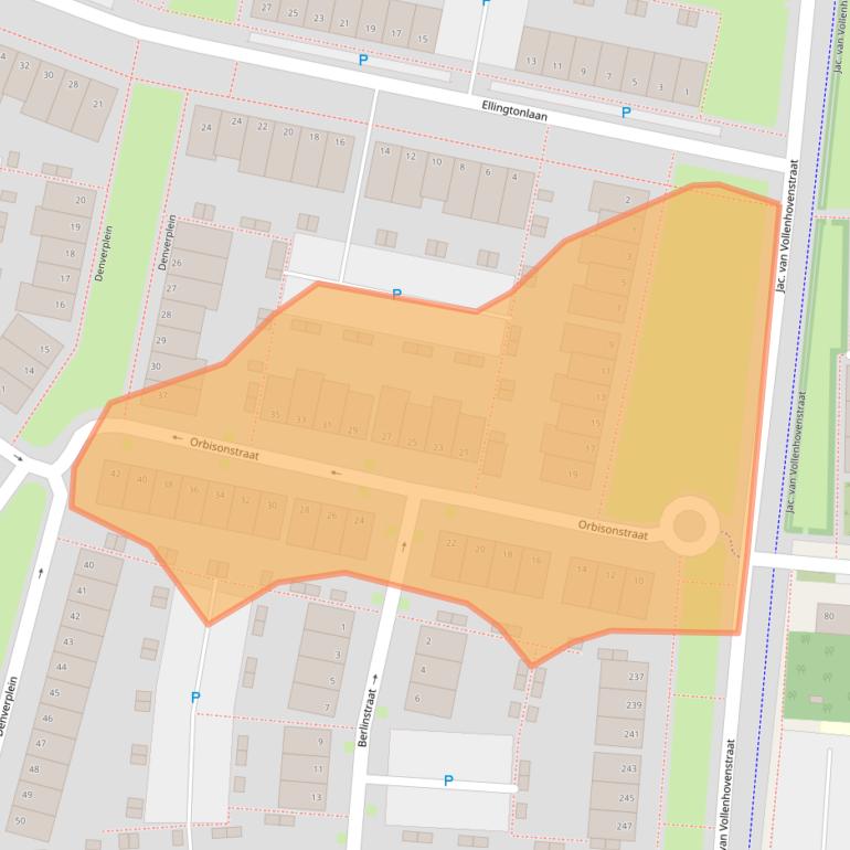 Kaart van postcodegebied 5012BR.